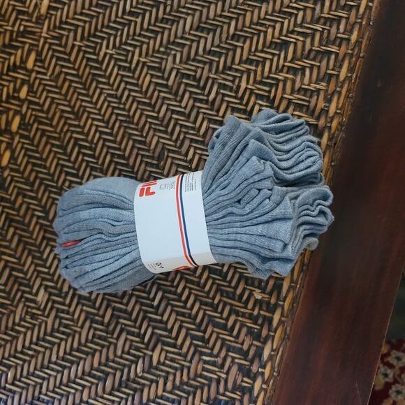 NWT Fila No Show 10 pair Socks Gray Pink Women Size 4-10 NEW casual sneaker - Picture 1 of 5
